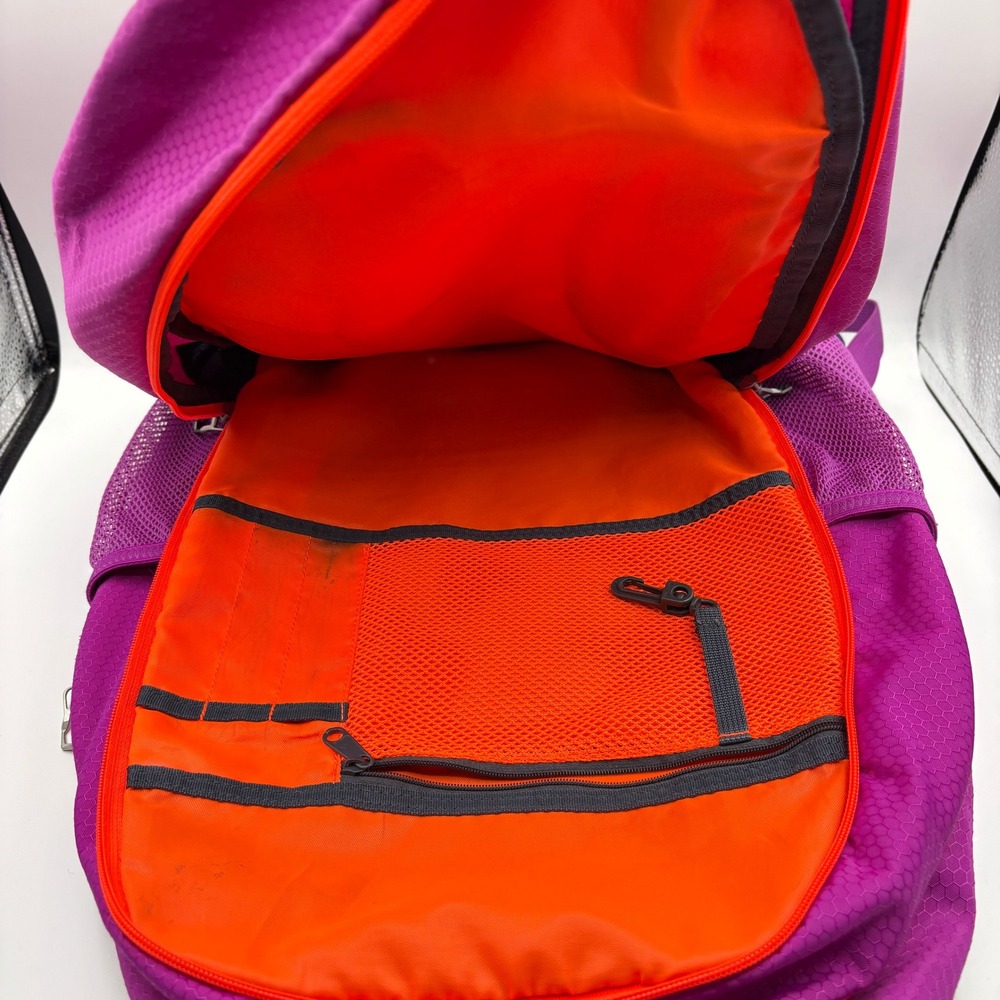 Adidas LoadSpring Backpack Pink Purple Orange 0127947 Honeycomb Ripstop Bag - Picture 7 of 15